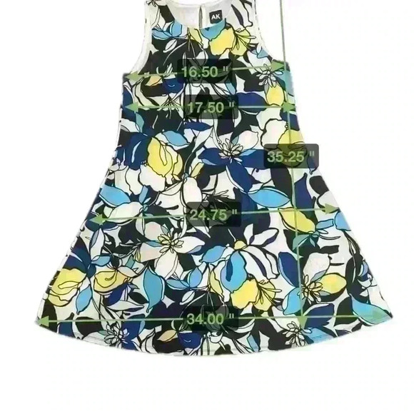 Anne Klein, A Line Flared Dress, Size S - Picture 4 of 7